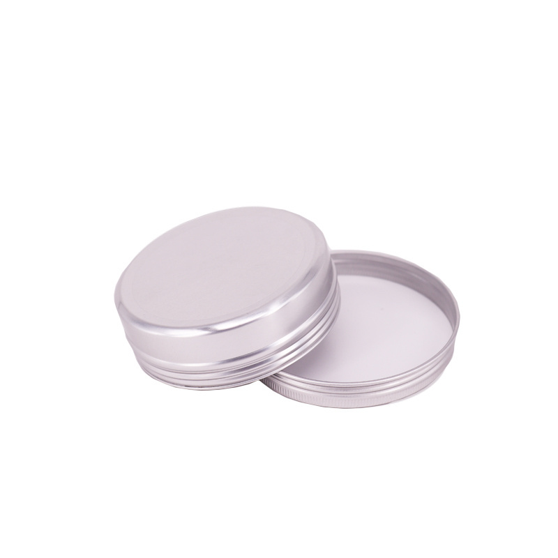 100g 150g 200g 250g Wholesale Round Aluminium White Hair Wax Jar Cookie Candle Tin With Lid Packaging Tins