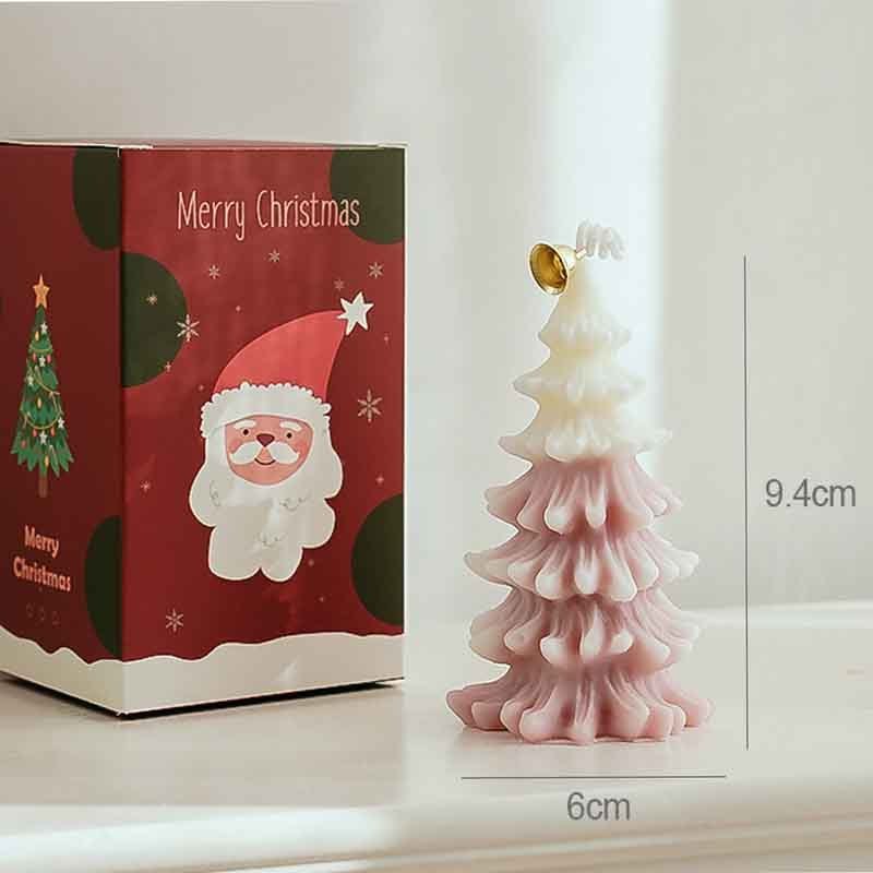 Hand made scented Christmas tree shape Candles for christmas decor gift set