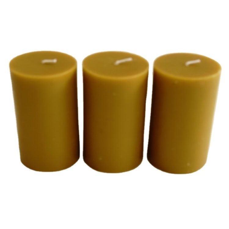 Wholesale Candle Factory Organic Beeswax Pillar Candles Scented Beeswax Bees Wax Candles