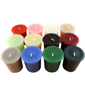 7 Hour Burning Time Unscented Paraffin Wax Candle  Colors Size 2"  Votive Candles for Party and Restaurant