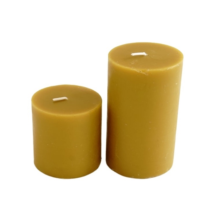 Wholesale Candle Factory Organic Beeswax Pillar Candles Scented Beeswax Bees Wax Candles