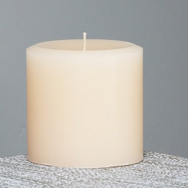 real flame natural wax long burning time giant pillar candle