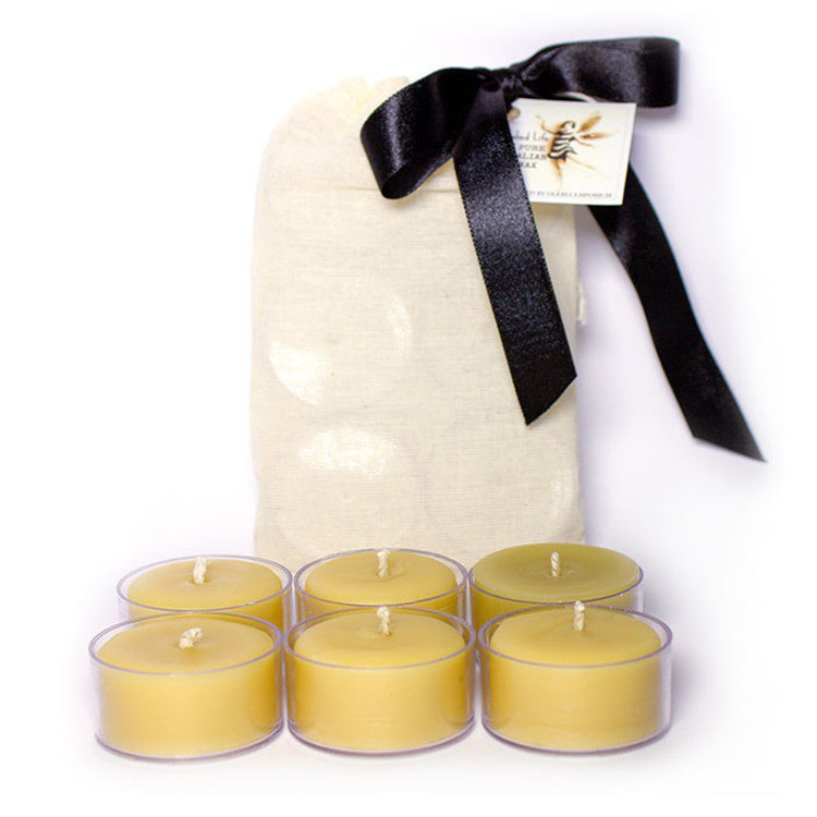 PVC Base 12pcs in Pack with Soy and Beeswax Tealight Candles