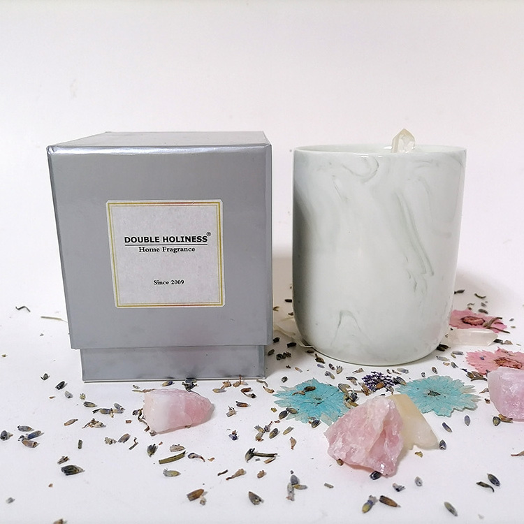 Wholesale private label refillable luxury scented Candles with luxury customized box