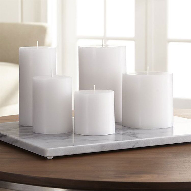 wholesale unscen white big large size pillar candle for church wedding home decoration