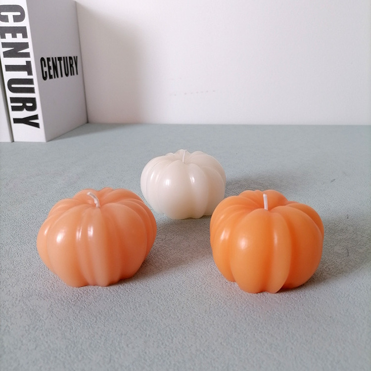 Halloween Pumpkin Shaped Candle