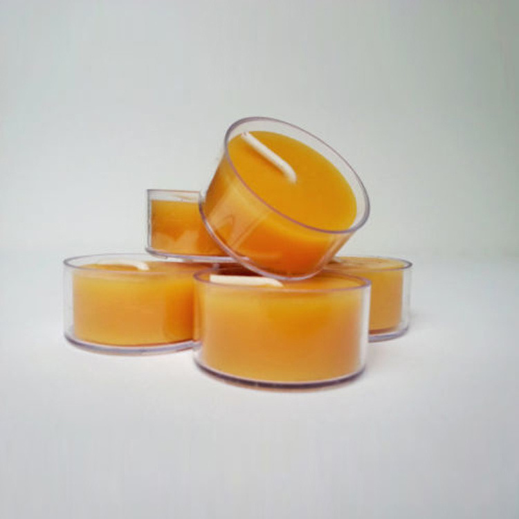 PVC Base 12pcs in Pack with Soy and Beeswax Tealight Candles