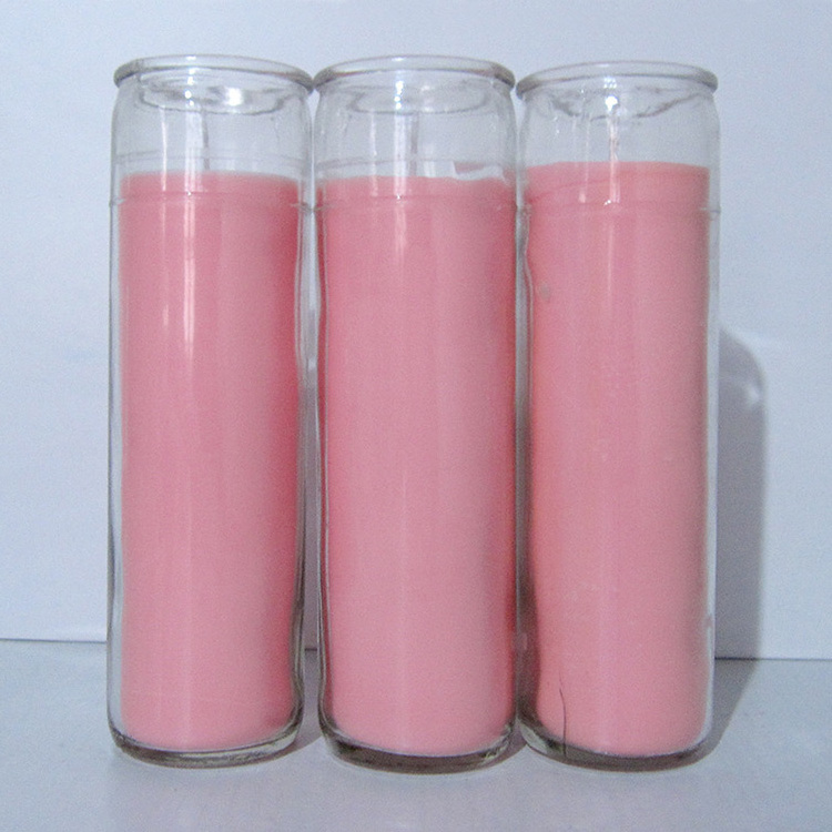 Wholesale 7 Day Candles Natural Wax White and Color Religious