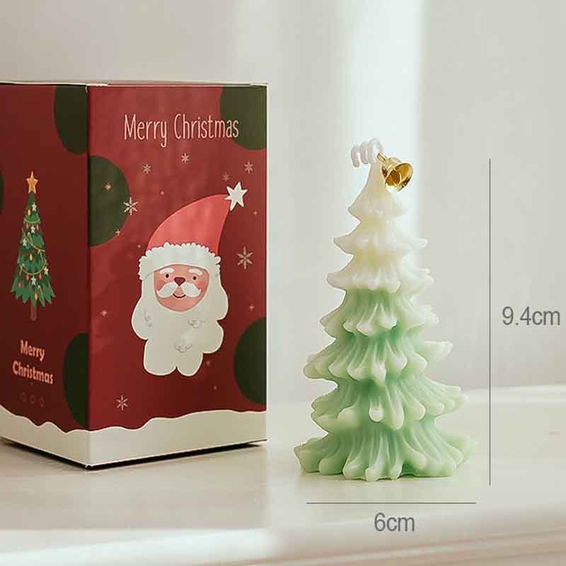 Hand made scented Christmas tree shape Candles for christmas decor gift set