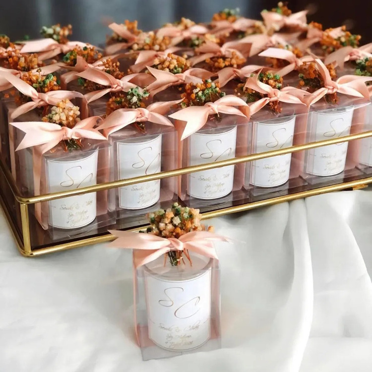 Luxury Scented Candles Personalized Custom Wedding Party Candle Favors Wedding Candle Gifts