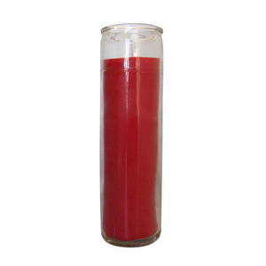 7 days glass jar wholesale Unscented Devotional Candles with different colors