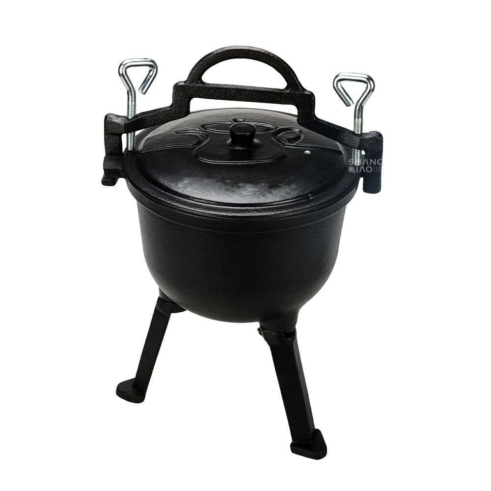 Three-Legged Poland Camping Cast Iron Cauldron Poland Hunting Cooking Pot