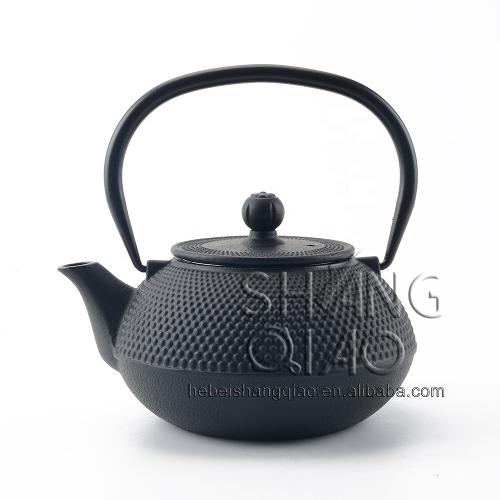 Cast Iron Teapot, 0.9L Japanese Teapot Stovetop Tea Pot, Cast Iron Tea Kettle with Infuser/Strainer