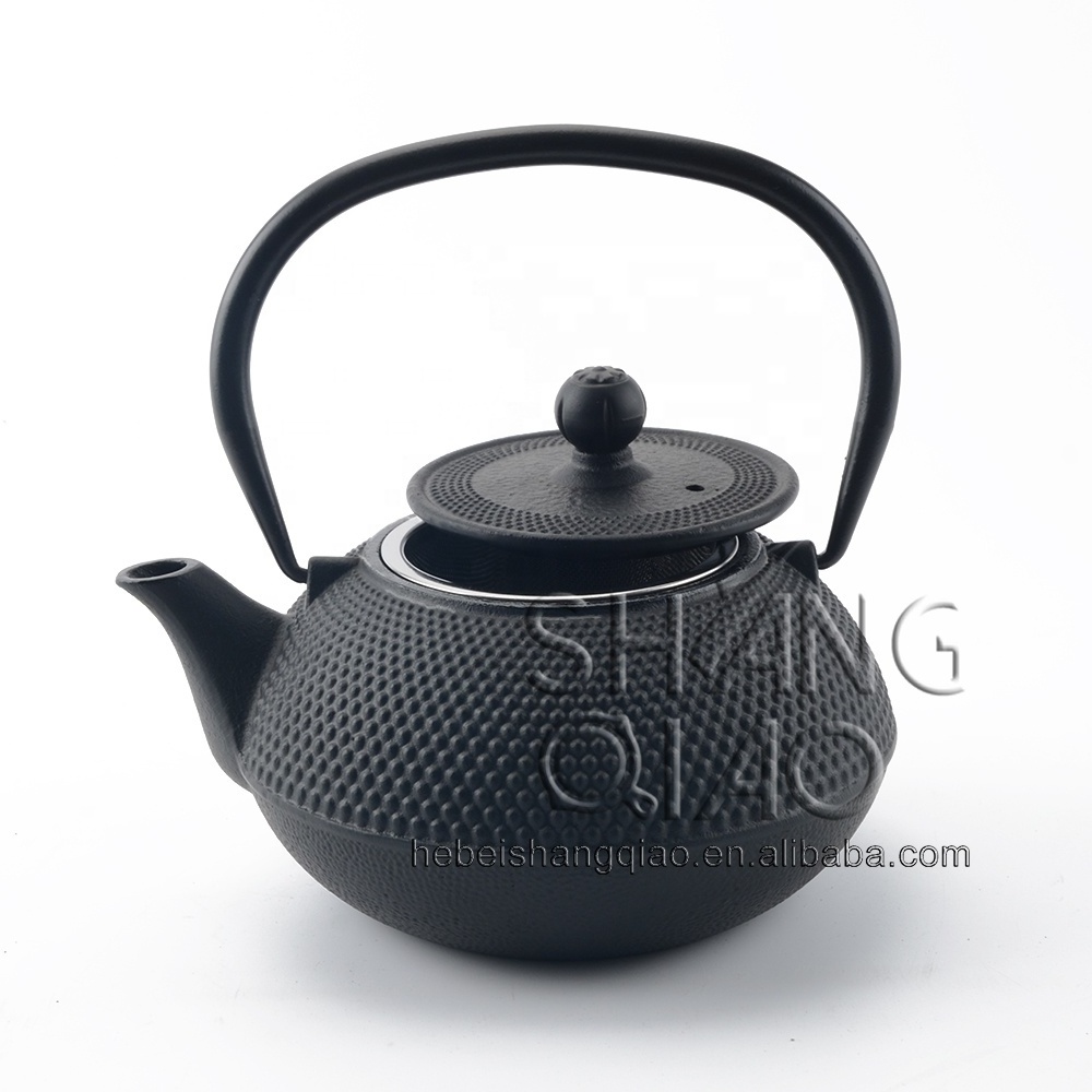 Cast Iron Teapot, 0.9L Japanese Teapot Stovetop Tea Pot, Cast Iron Tea Kettle with Infuser/Strainer