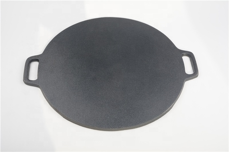 Parsimonious Round Cast Iron Griddle Pan