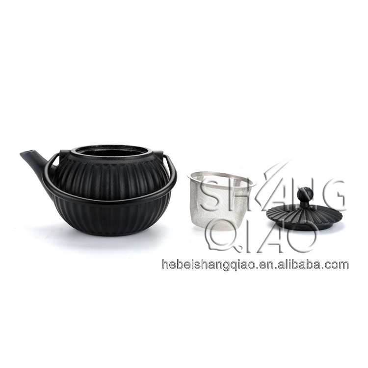 Classical Chinese Iron Cast Teapot, Enamel Cast Iron Tea Kettle, Laser Logo Iron Teapot