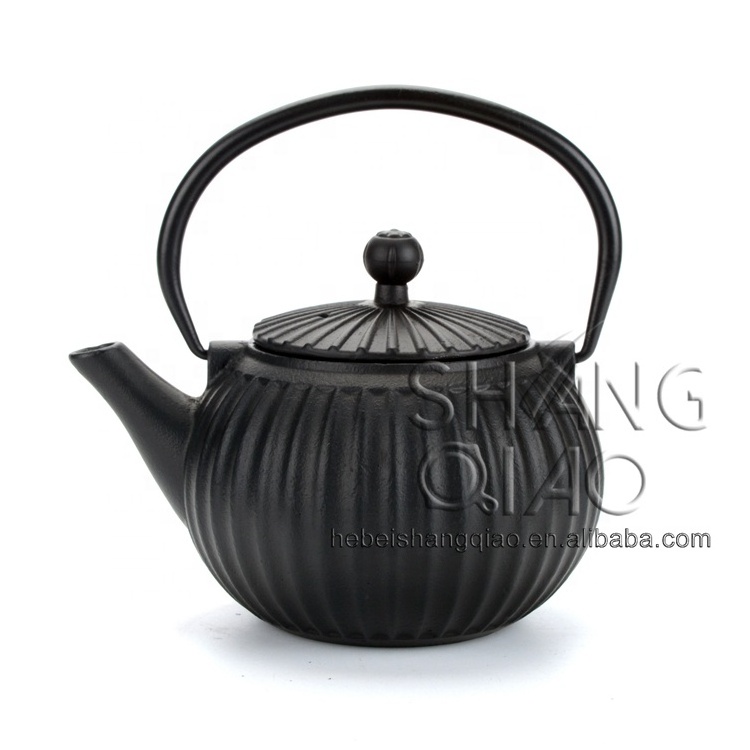 Classical Chinese Iron Cast Teapot, Enamel Cast Iron Tea Kettle, Laser Logo Iron Teapot