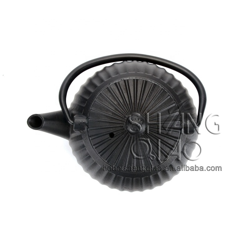 Classical Chinese Iron Cast Teapot, Enamel Cast Iron Tea Kettle, Laser Logo Iron Teapot