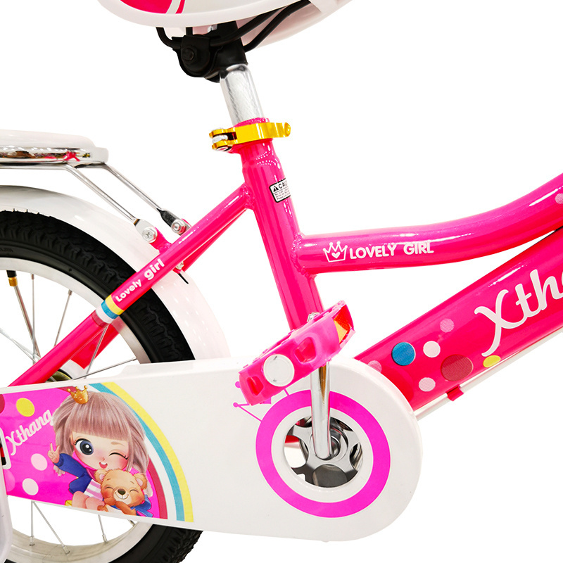 Mini/Little Children/Kids/Child/Princess 12 14 16 18 inch  Inch OEM Toys Kid Bike with and side wheels Basket for Girl and Boy