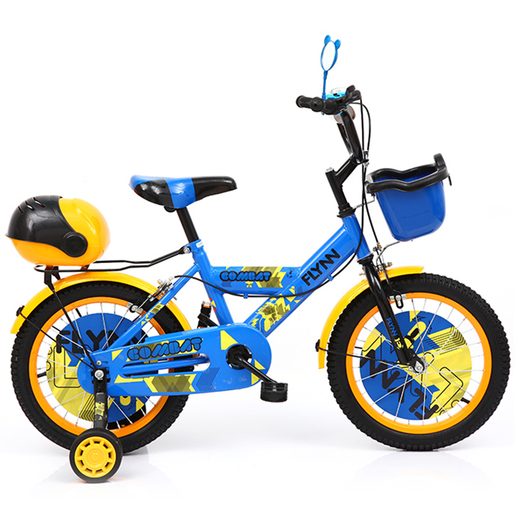 children carbon steel frame kids bike for 3-10 years boy training wheels children bike with basket