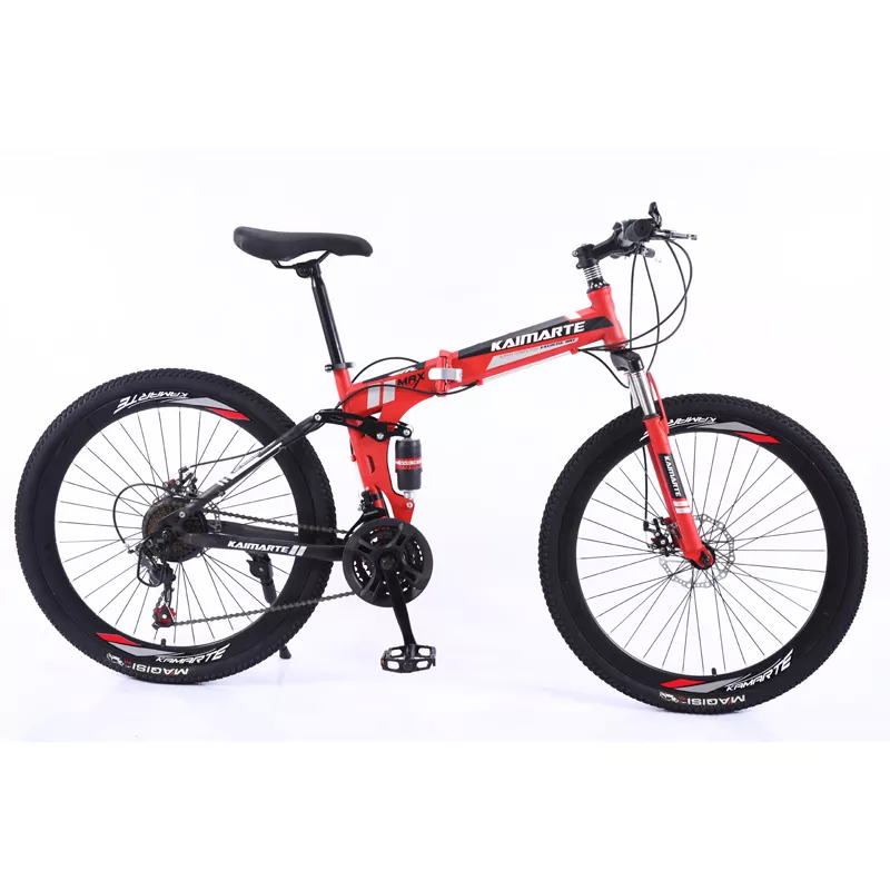 Professional Supplier Folding Mountain Bike Double Absorber Disc Brake 26 inch 21 Speed bycycleSoft-Tailed MACCE Mountain Bikes