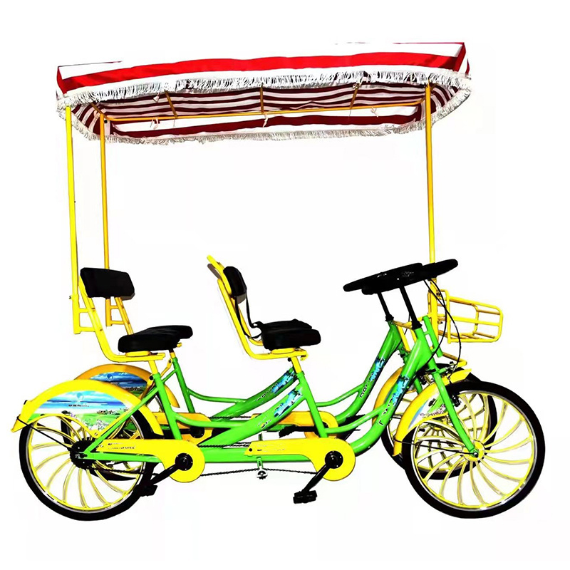 Best selling tandem bicycle 4 person surrey bike with hub brake