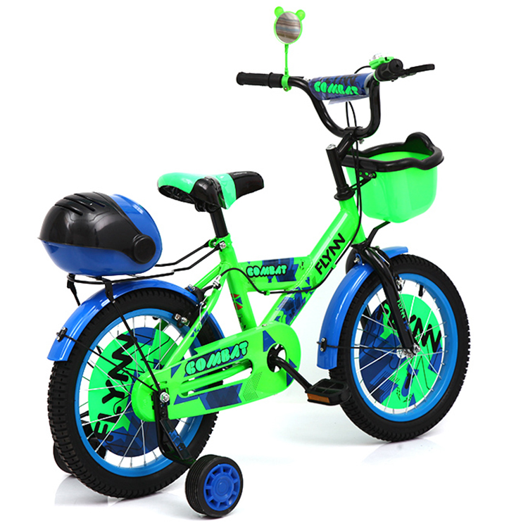 children carbon steel frame kids bike for 3-10 years boy training wheels children bike with basket