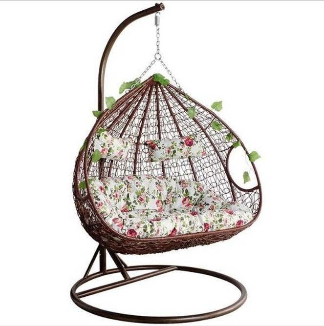 Outdoor leisure hanging basket wicker chair hanging chair swing bird's nest balcony cradle chair indoor and outdoor lazy hammock