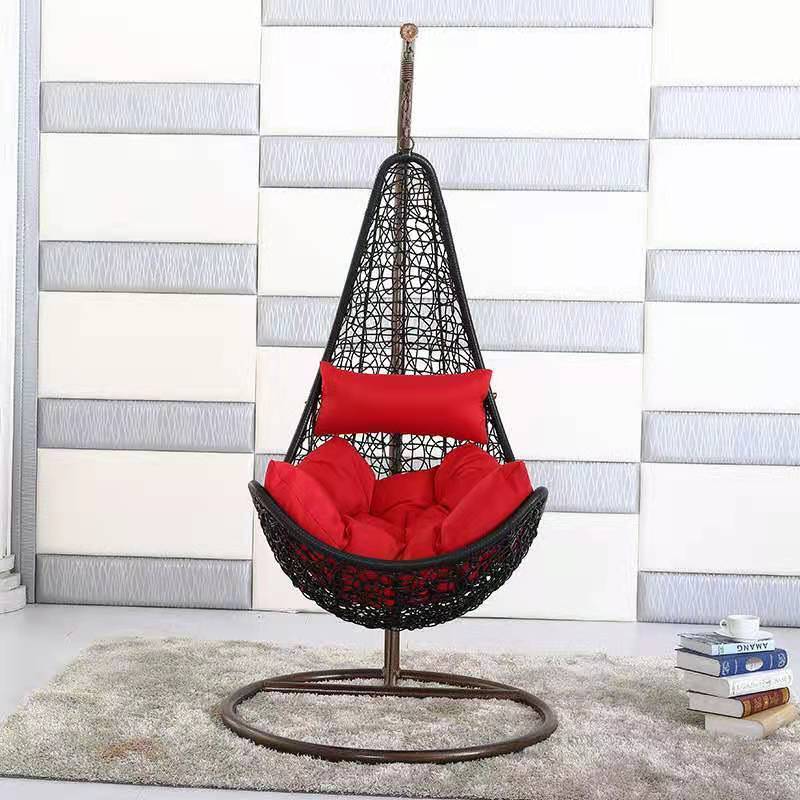 Leisure Wicker Bird Nest/Tear Drop Indoor/Outdoor/Living Room Hammock/Hanging Egg/ Rattan Garden Swing Chair with Cushions