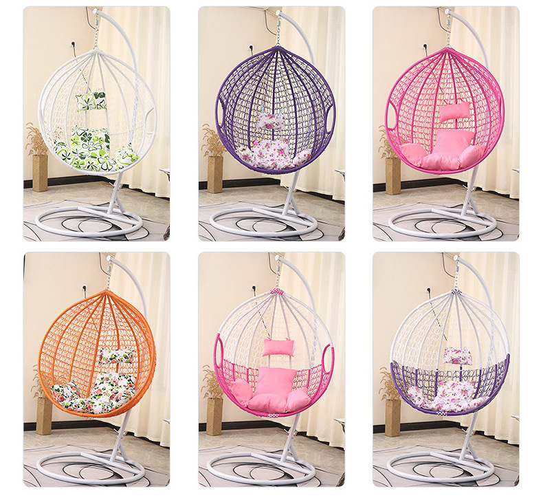 Leisure hanging basket rattan chair indoor swing outdoor balcony lazy rattan hanging chair