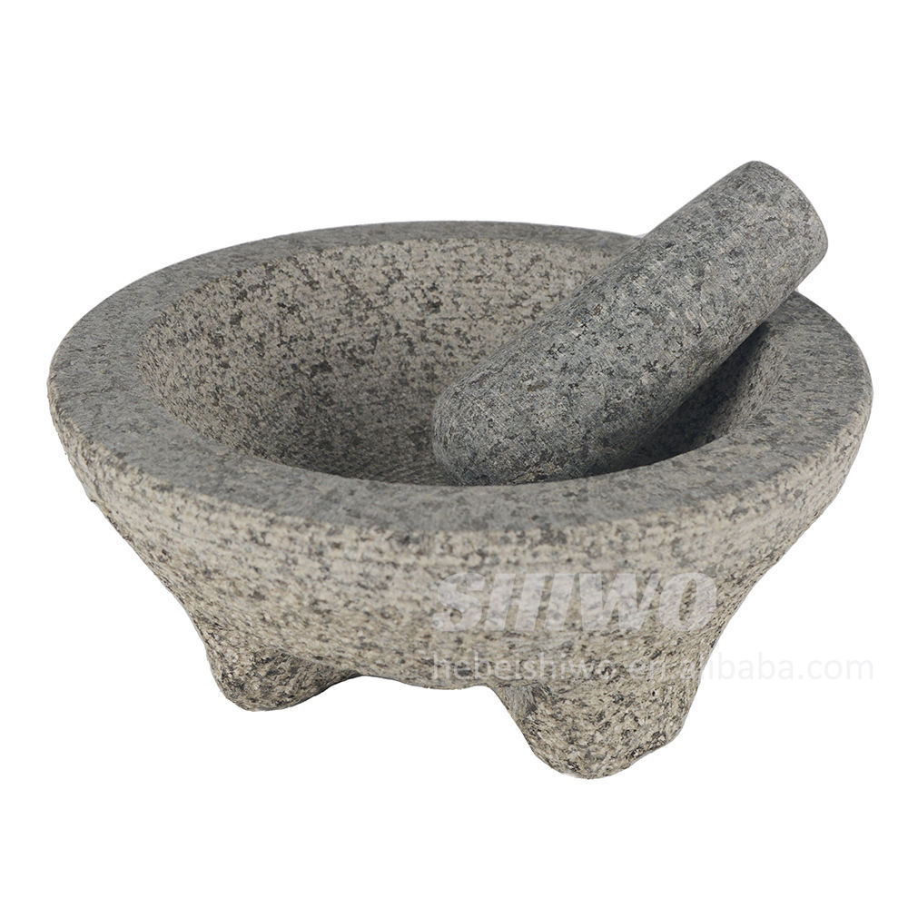 Heavy & Durable ,Molcajete de Piedra Natural Volcanica Stone ,Professional Granite Molcajete Mortar and Pestle Stone Grinder