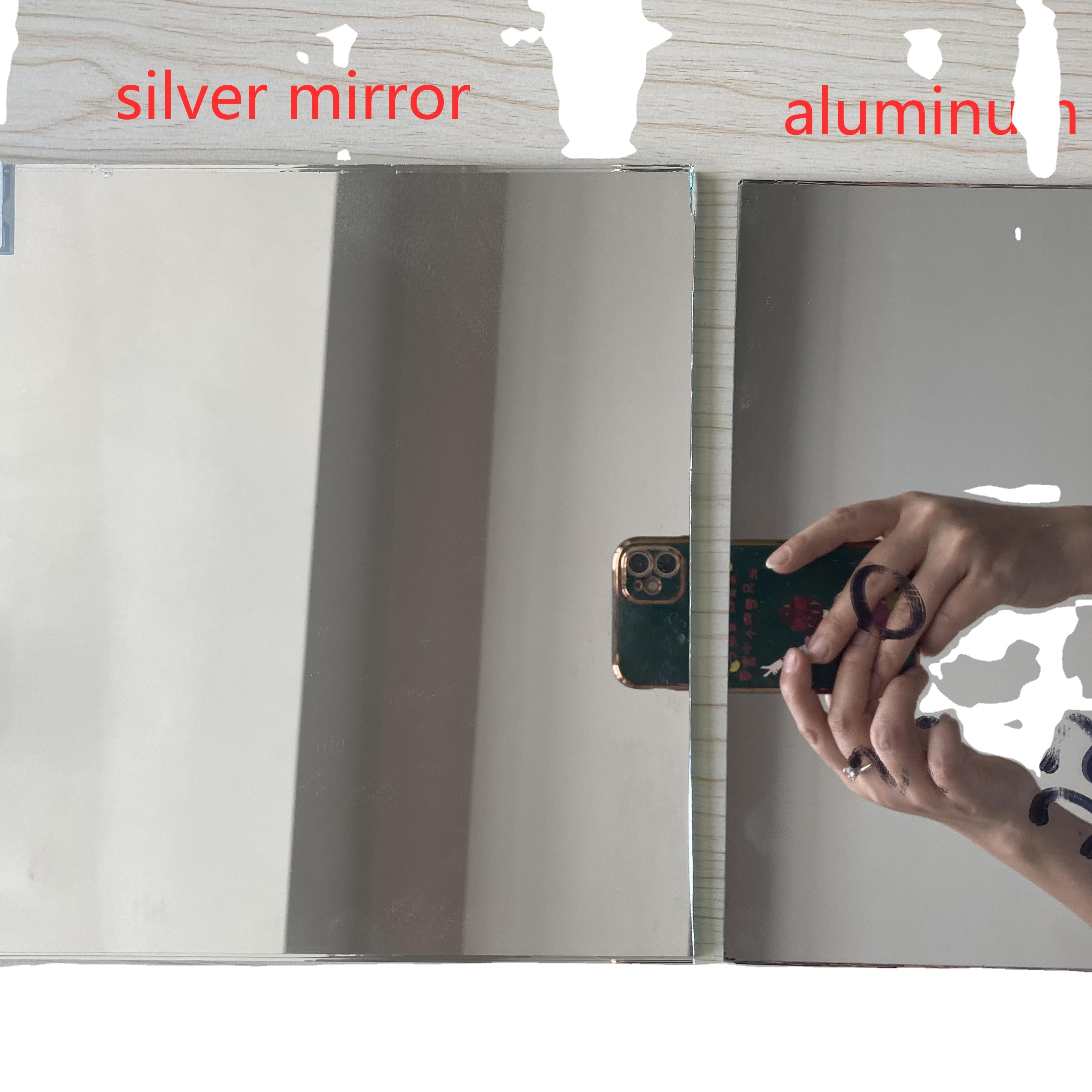 High Quality Durable Furniture Decorative Mirror Wall Art Double Coated Silver 3 mm Aluminum Glass Mirror