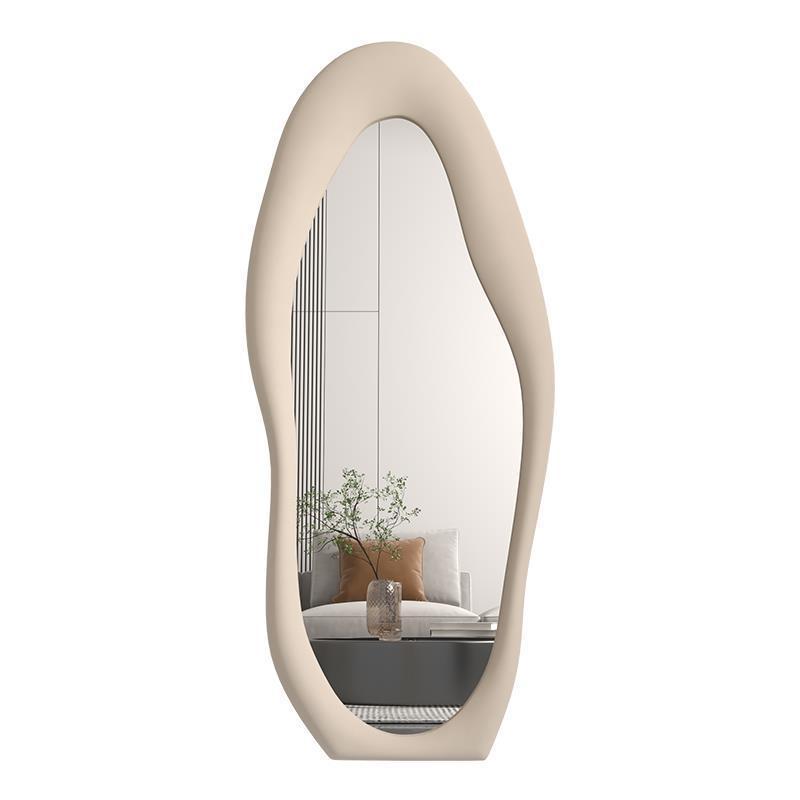 Heteromorphic Full Body Mirror Household Floor Mirror Wall Mounted Ins Fitting Mirror For Girls' Bedroom