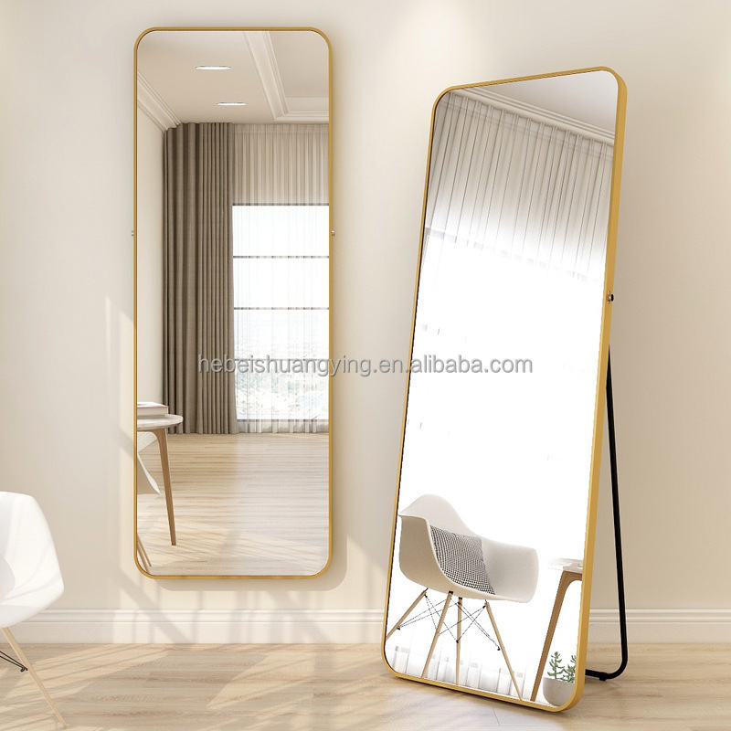 Wholesale high quality Fashion decor framed standing full length wall mirror floor mirrors