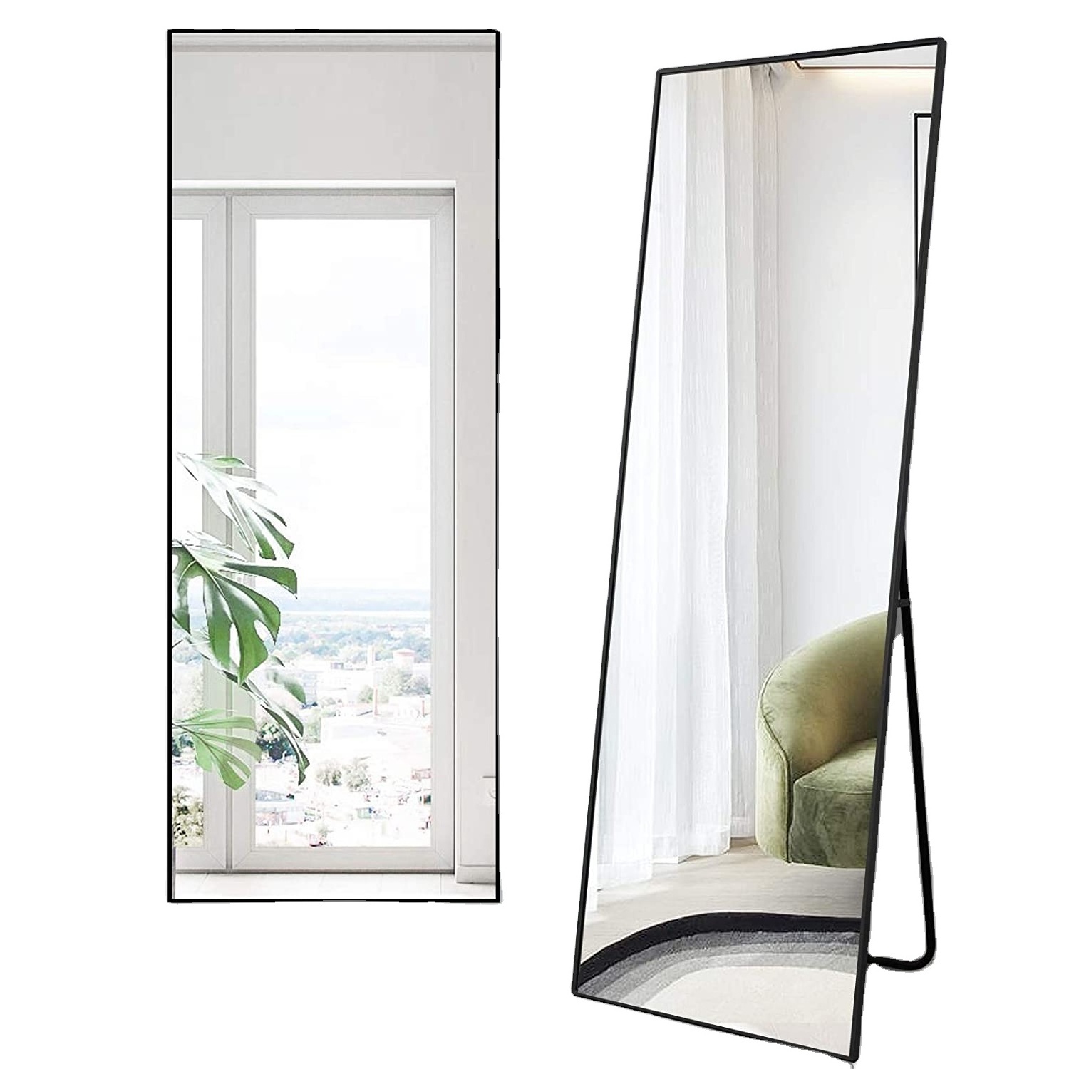 wholesale glass stainless steel framed decorative big wall dress full-lengt full length mirror