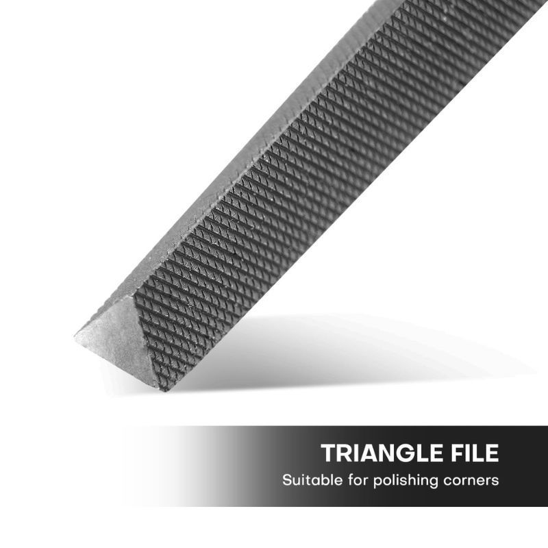 6-Inch Triangular Single-Cut Slim Tapered File