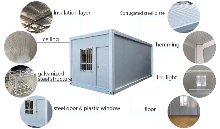 Prefabricated 20f 40f folding expanding granny flat expandable container house home