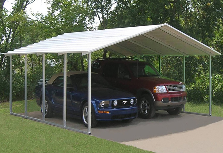 metal 3 car garage steel structure temporary car shelter Cheap car garage Shelter for sale