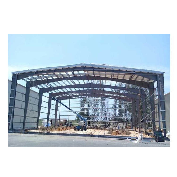 Prefabricated steel shed modular hangar metal portable storage shed modern steel warehouse prefabricated