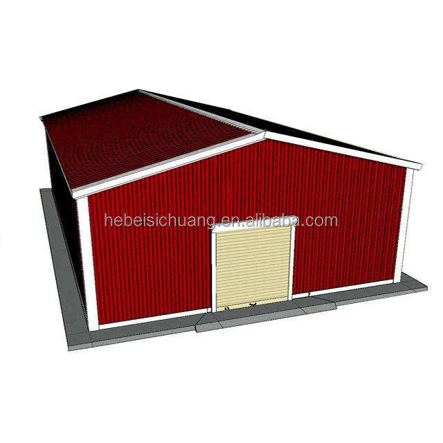 Detachable prefabricated metal steel house Prefab light weight steel truss Insulation Warehouse