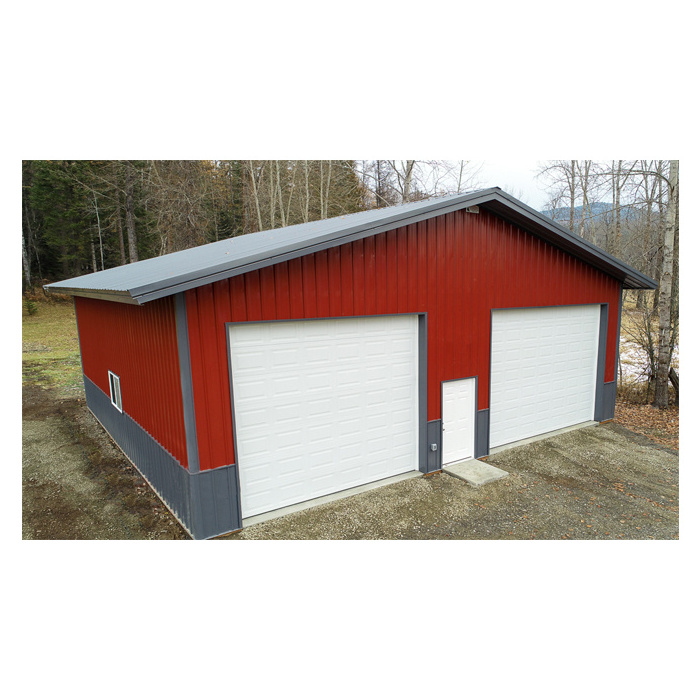 cheap easy assemble 3 car prefab steel garage/storage house/shed for sale