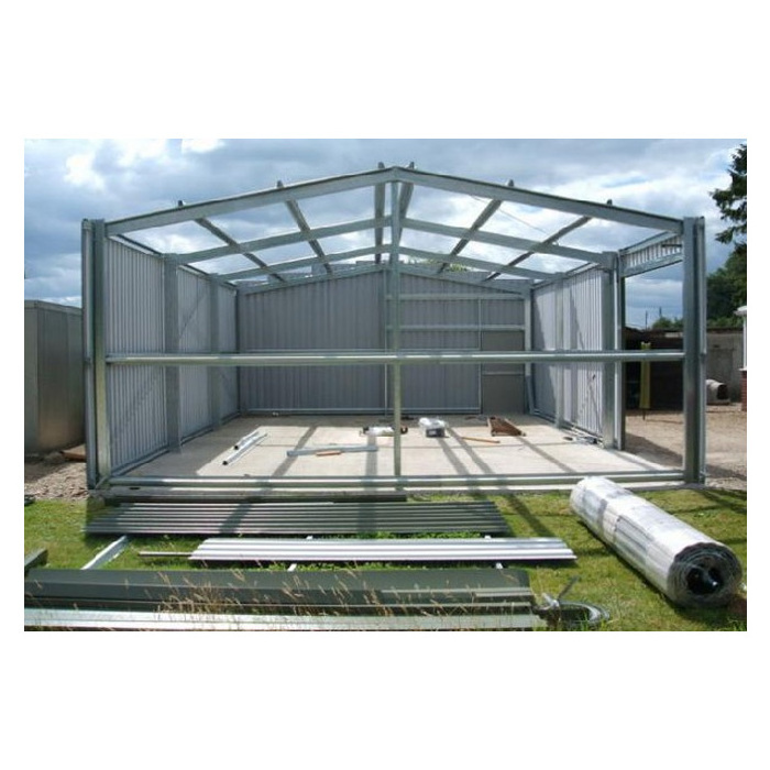 Prefabricated steel shed modular hangar metal portable storage shed modern steel warehouse prefabricated