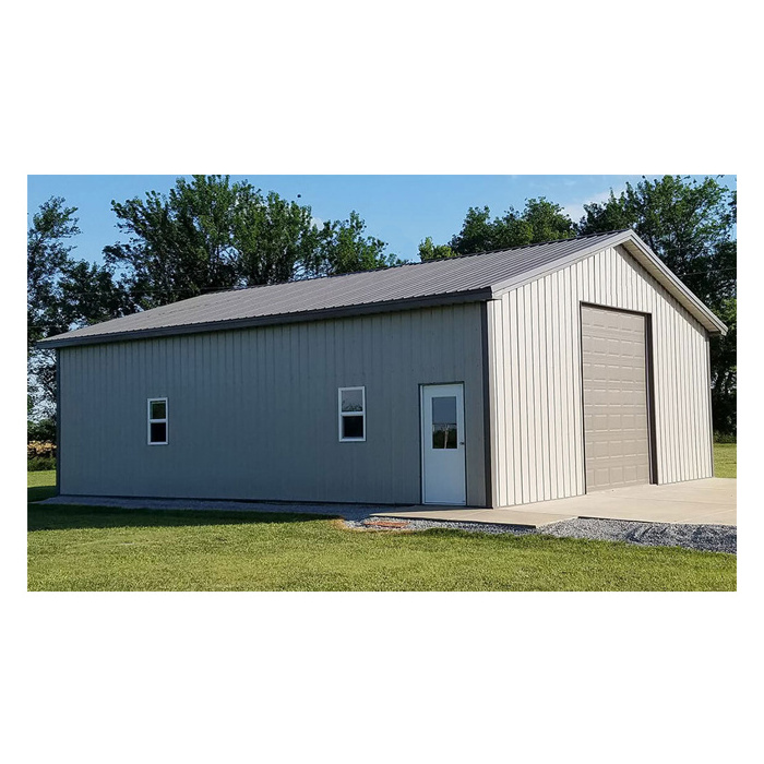 Low price steel structure shed steel garage kits prefabricated car garage