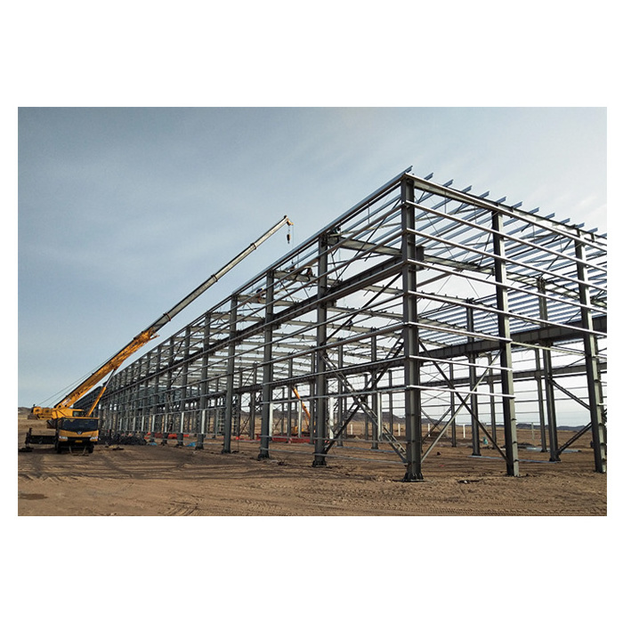 Detachable prefabricated metal steel house Prefab light weight steel truss Insulation Warehouse