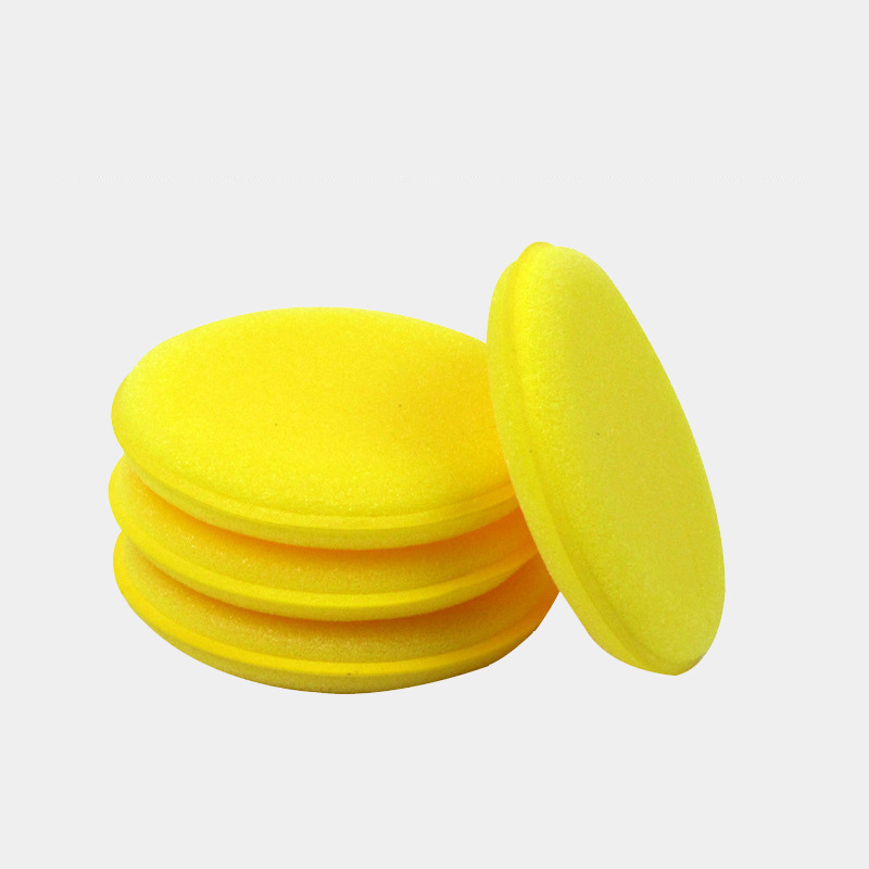 Best Selling Hot Briquetting Round Car Polish Pad Wax Applicator Sponge