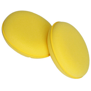 Best Selling Hot Briquetting Round Car Polish Pad Wax Applicator Sponge