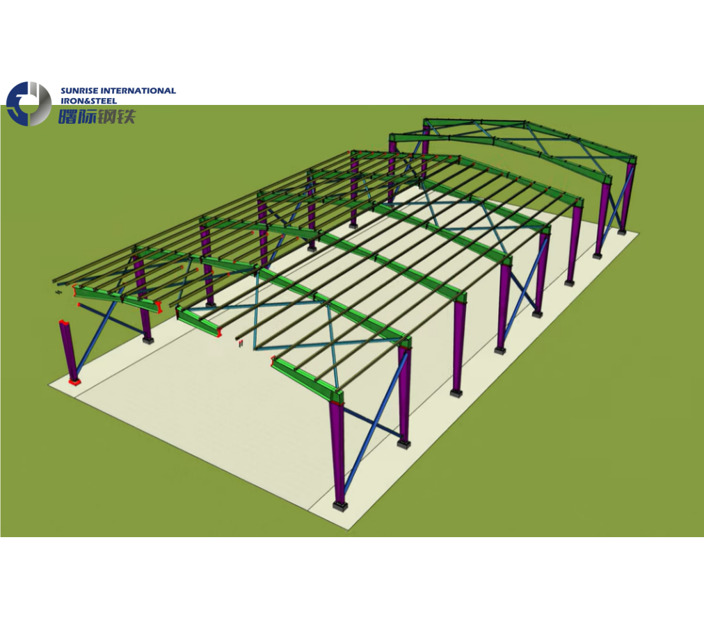 Prefab goat steel roof truss warehouse shed design warehouse building plans steel building design steel structure