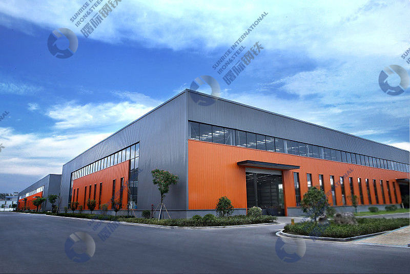 High warehouse ceiling prefabricated warehouse gas station design wall partition frame building steel structure