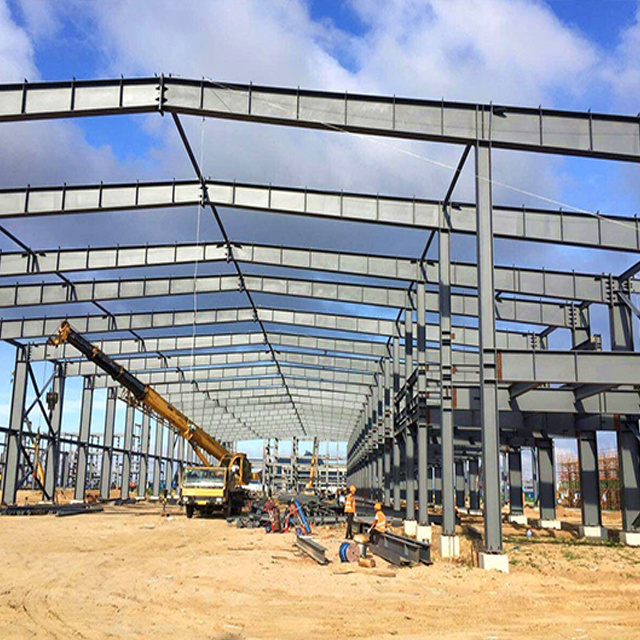 Wind Resistant Prefabricated steel structure warehouse building for sheet Lowest Price Steel Warehouse