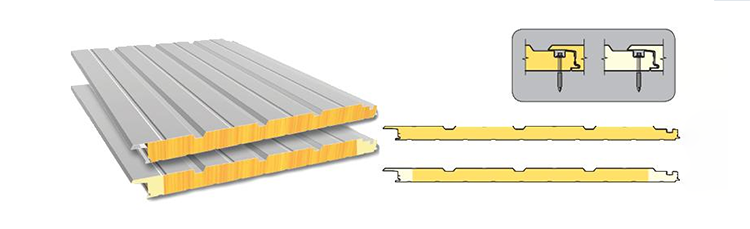 Good quality eps Sandwich Wall/roof Panel rock wool /glass Energy Saving 50mm /75mm